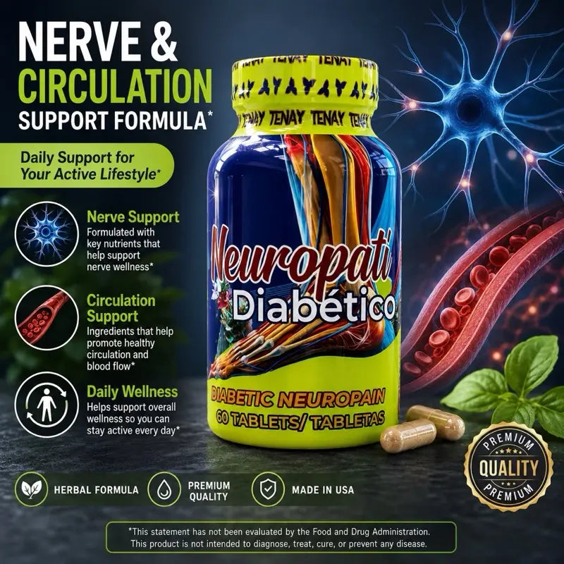 Diabetic Neuropathy Support Vitamin Supplement Nerve & Circulation Formula